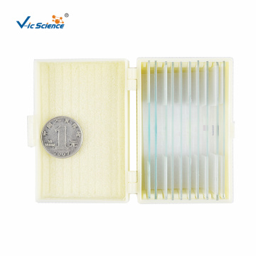 Glass Microscope Biological Slides Set